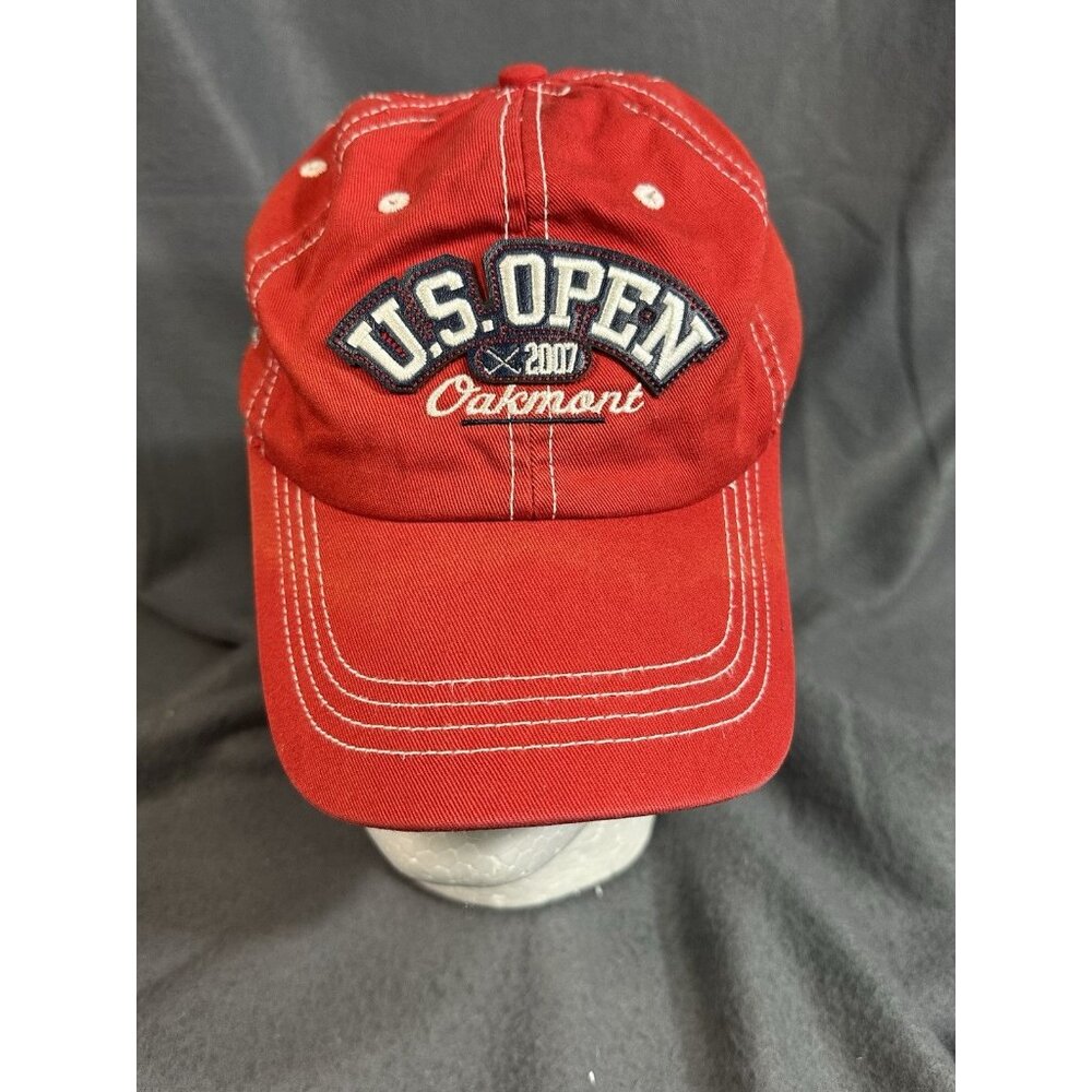 US Open 2007 Oakmont Red Strapback Golf Cap/Hat‎ Aheads Extreme Fit Walter Hagen